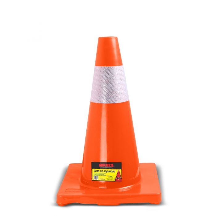CONO DE TRAFICO MIKELS CS45R DE 45 CM CREFLEJANTE  image number null