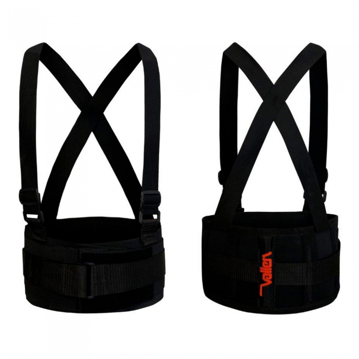 FAJA VALLEN 1500 ELASTICO/POLIPROPILENO NEGRO C/TERCER CINTURON SOPORTE LUMBAR C/TIRANTES T-M  image number null