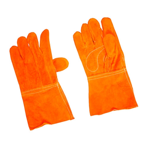 Guante PSoldador de Carnaza CForro de Algodon Hilo Kevlar Unitalla  image number null