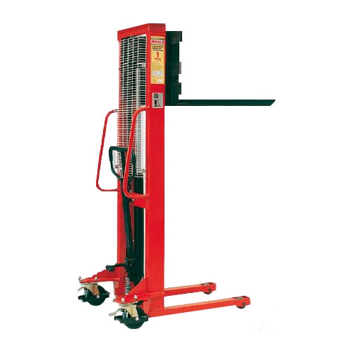 MONTAGARGAS HIDRAULICO MIKELS MH1000 MANUAL ROJO CAPACIDAD DE 1 TONELADA RUEDAS DELANTERAS Y TRASERAS DE NYLON CSISTEMA DE BLOQUEO METALICO  image number null