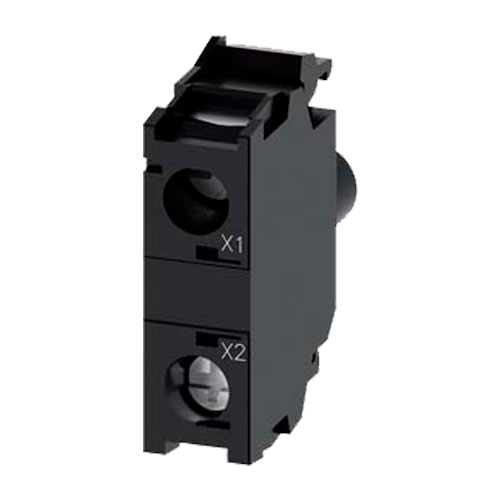 MODULO SIEMENS 3SU14011BH401AA0 DE LED CON LED INTEGRADO ACDC 24240 V VERDE BORNES DE TORNILLO PARA FIJACION EN PLACA FRONTAL  image number null