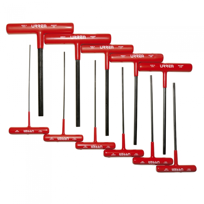 JUEGO URREA 4967GP DE 11 LLAVES HEXAGONAL ES T ERGON&Oacute;MICAS EN PULGADAS 6 IN  image number null