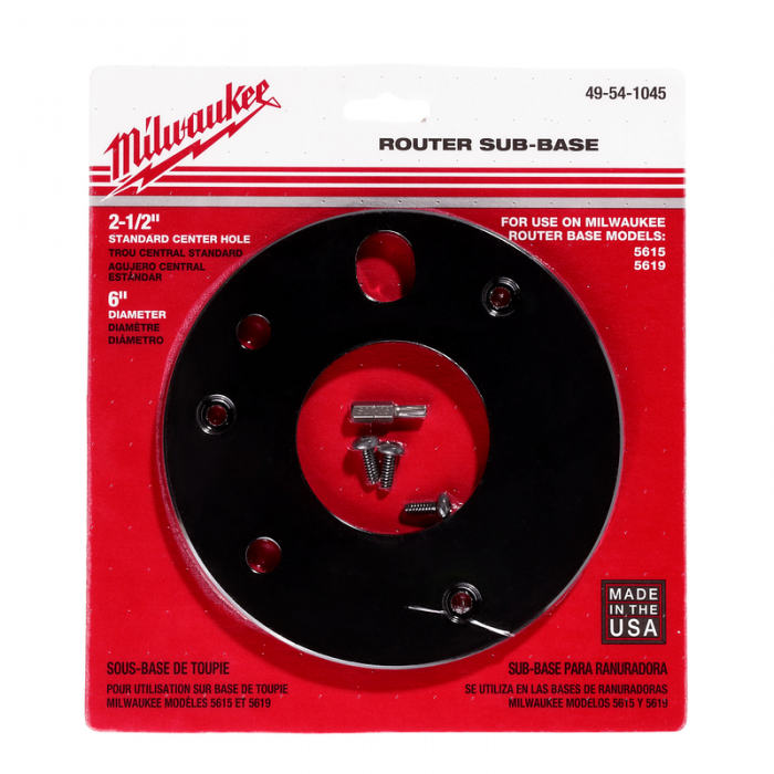 SUB BASE MILWAUKEE 49541045 6IN 37288 PARA REBAJADORA  image number null