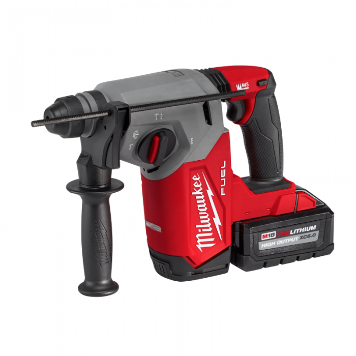 KIT MILWAUKEE 291222 INALAMBRICO DE 1 HERRAMIENTA ROTOMARTILLO SDS PLUS DE 1IN M18 BRUSHLESS FUEL 18 VOLTIOS ION DE LITIO CON DOS BATERIAS XC 5 AMPCARGADORESTUCHE DE ALMACENAJE  image number null