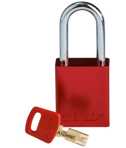 CANDADO DE BLOQUEO BRADY SAFEKEY DE ALUMINIO DE 38 MM  image number null