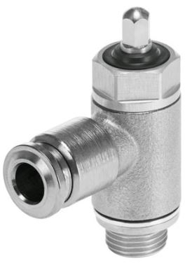 Regulador de Caudal Festo VfohLeAG14Q8 Rosca G14 Salida 8mm Od Resistencia Chorro de Agua Temp. hasta 150 Grados C  image number null