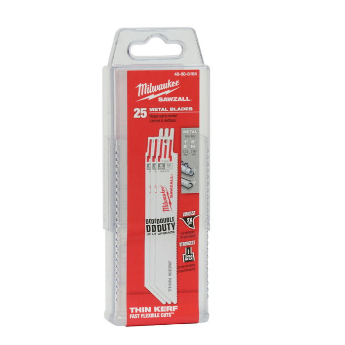 HOJAS PARA SIERRA MILWAUKEE 48008184 DPP 18 LARGO 6IN 25PAQUETE  image number null