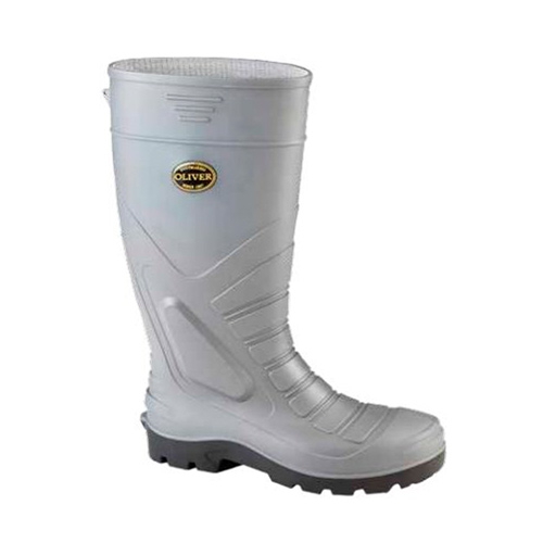 BOTA DIELECTRICA OLIVER SIN COSTURAS DE PVC GRIS CON PU