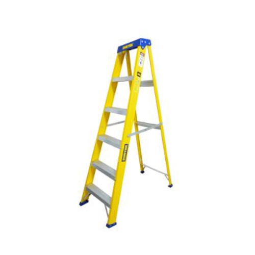 Escalera de Tijera Surtek Etfv25 de Fibra de Vidrio de 5 Escalones 1.86 M Tipo 2  image number null
