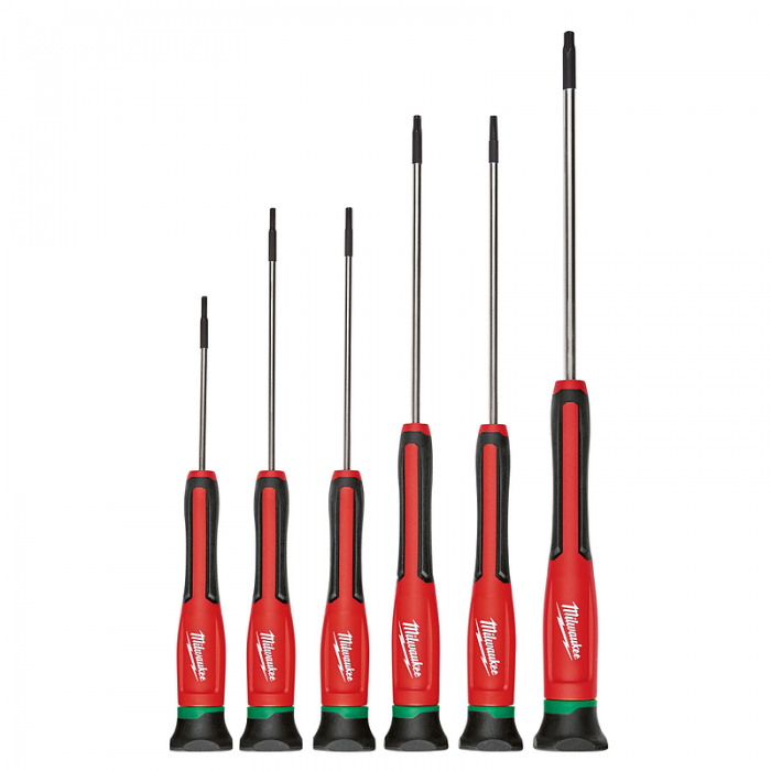 DESARMADOR MILWAUKEE 48222610 DE PRECISION PUNTAS TIPO TORX CON ESTUCHE 6 PIEZAS  image number null