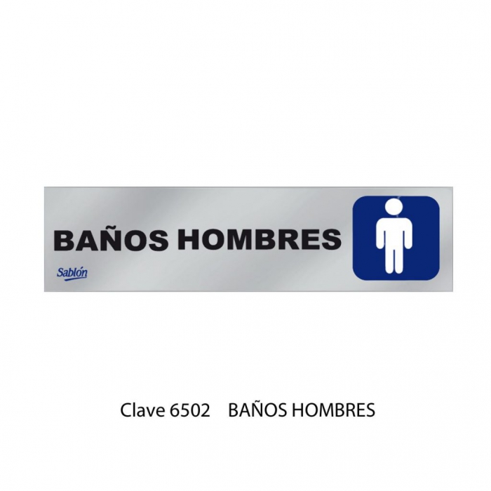 SENAL SABLON 6502 ALUM ADHER 16.5X4.4 BA&Ntilde;OS HOMBRES NEGRO  AZUL  image number null