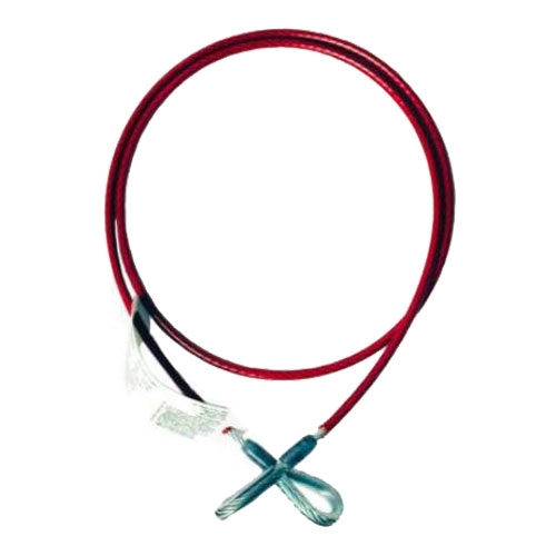 CONECTOR DE ANCLAJE MSA DE CABLE DE 1/4 IN C/DOS OJALES RECUBIERTO EN VINYL 1.8 M (6FT) DE LONGITUD  image number null