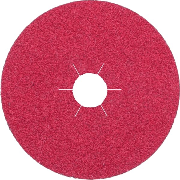 DISCO DE FIBRA ABRASIVO KLINGSPOR DE OXIDO DE ALUMINIO CERÁMICO DE 412 X 78 IN SERIE CS964 GRANO 80  image number null