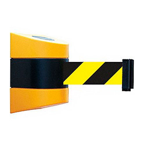 BARRERA BANDA RETRACTIL TENSATOR CINTA CHEVRON AMARILLONEGRO 30 FT MONTAJE ESTANDAR  image number null