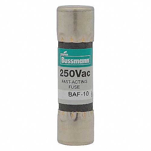 FUSIBLE BUSSMANN BAF12 TUBO DE FIBRA SINDICADOR CAPACIDAD 250 VCA  image number null
