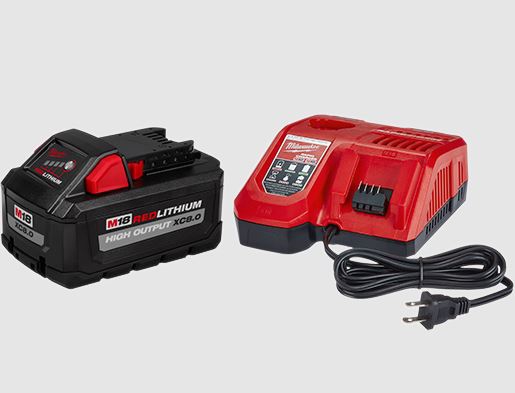KIT DE ARRANQUE BATERIA MILWAUKEE 48591880 Y CARGADOR REDLITHIUM HIGH OUTPUT XC8.0 M18  image number null