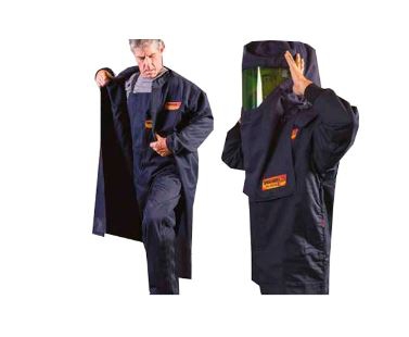 TRAJE ENCON DE ARCO ELECTRICO ALGODONNYLON AZUL MARINO DE 40 CAL CKIT GAFAS AFR TXL  image number null