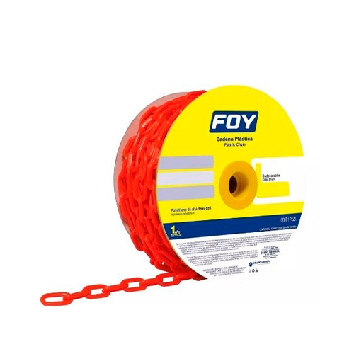 Cadena Foy 143433 Plast 3mm 18in 50m Roja  image number null