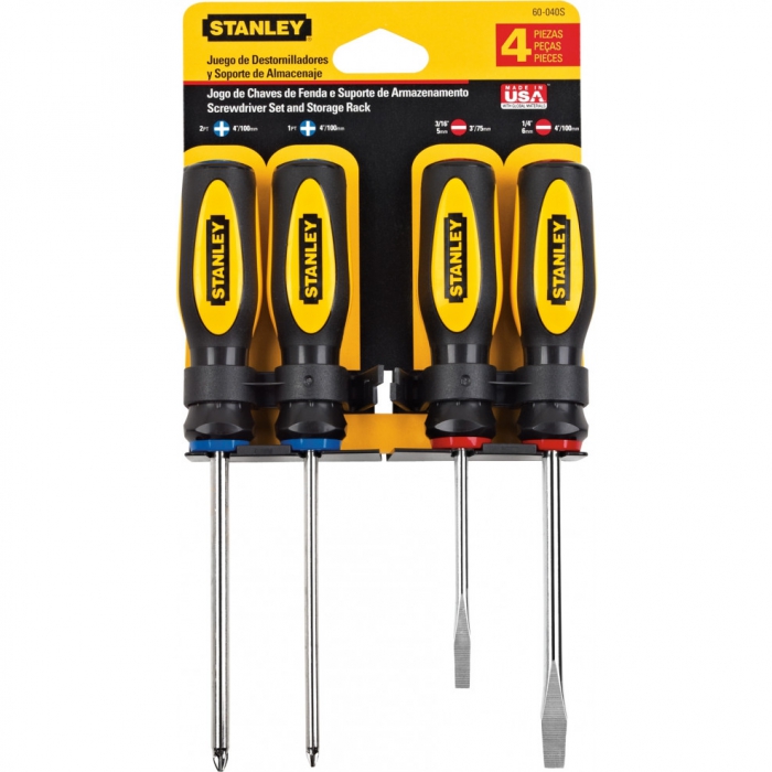 JUEGO DE DESARMADORES CUSHION GRIP STANLEY STMT60040LA 4 PZAS  image number null