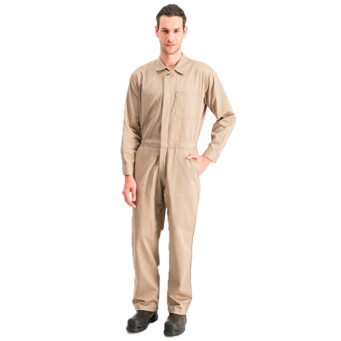 OVEROL INDUSTRIAL 100% ALGODON KAKI SIN CINTA REFLEJANTE T-40  image number null