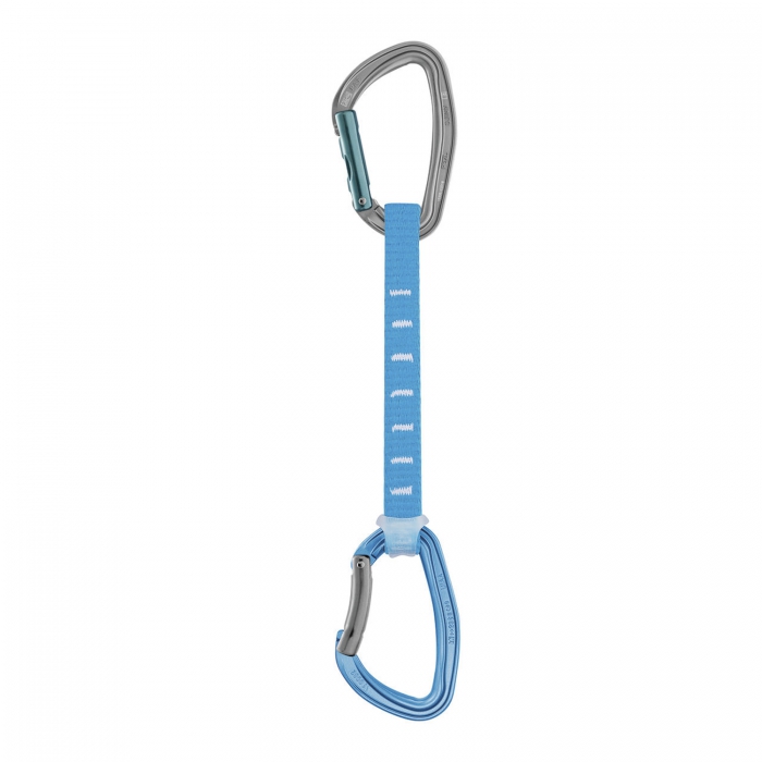 CINTA PETZL DE POLIESTER AZUL CON MOSQUETONES DE ALUMINIO EN LOS EXTREMOS DE 17 CM  image number null