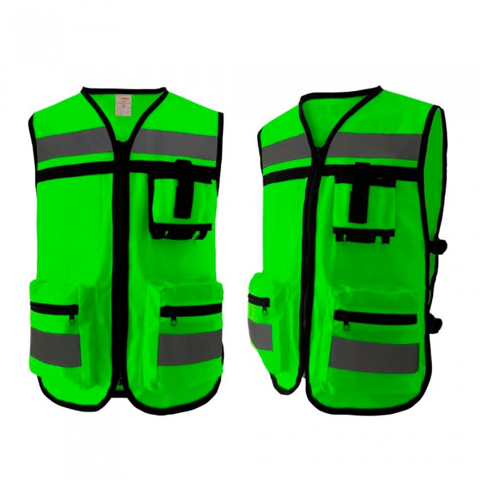 Chaleco Vallen HiVis Tipo Rescatista de Poliester Verde TXl  image number null