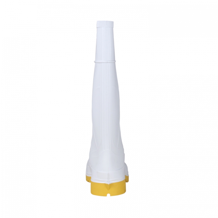 BOTA CAMPERA PVC BLANCO SUELA AMARILLO CC ACERO FORRO POLIESTER T7  image number null