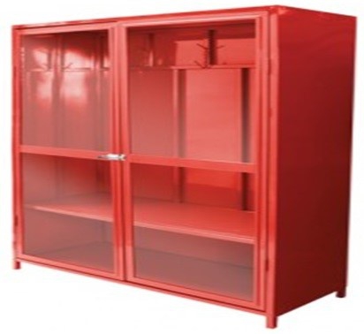 Gabinete Metalico Rojo P6 Equipos de Bombero Longitud 180 Cm X Altura 180 Cm X Ancho 40 Cm  image number null