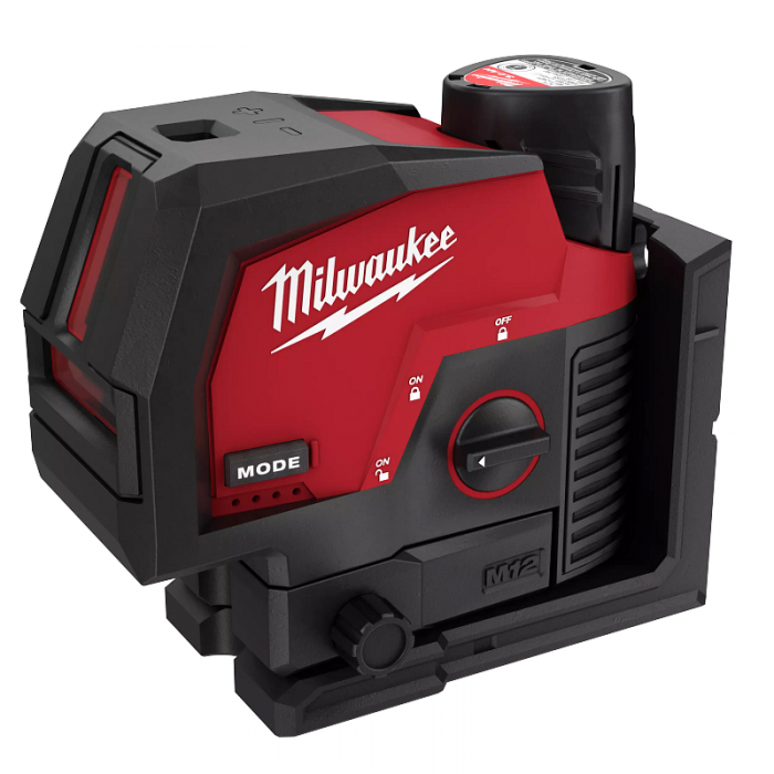 KIT LASER MILWAUKEE 362221 VERDE DE PUNTOS CPLOMADA Y LINEA TRASNVERSA M12  image number null