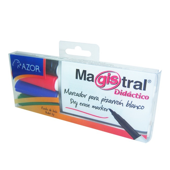 MARCADOR PARA PIZARRON MAGISTRAL 301.84074 PUNTO FINO C4 PZAS  image number null