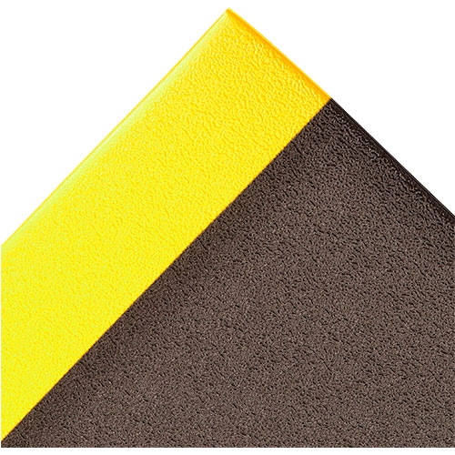 TAPETE NOTRAX CUSHIONSTAT ANTIESTATICO DYNASHIELD CESPONJA DE PVC NEGROAMARILLO DE 38 IN 3 X 10 FT  image number null