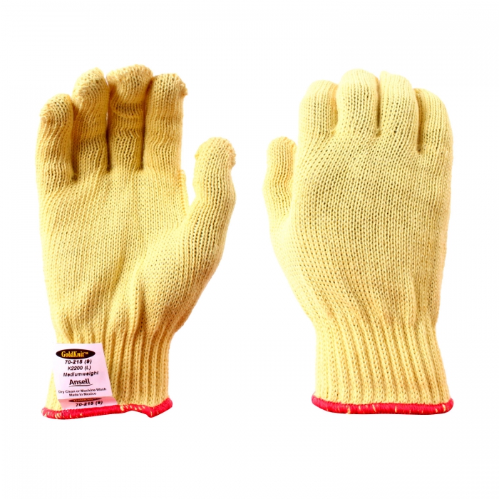 GUANTE ANSELL 70215 100% KEVLAR AMARILLO RESISTENTE A CORTE T9  image number null
