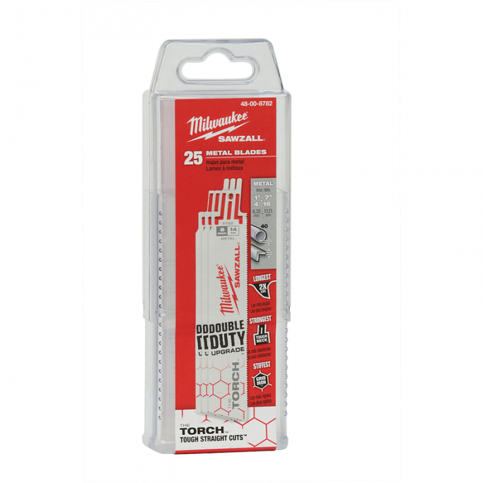 HOJAS PARA SIERRA MILWAUKEE 48008782 14 LARGO 6IN 25 PAQUETE  image number null