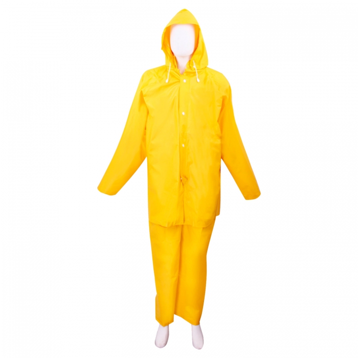 Impermeable Jyrsa 3 Piezas PvcPol Amarillo Pantalon Chamarra y Capucha T2xl  image number null