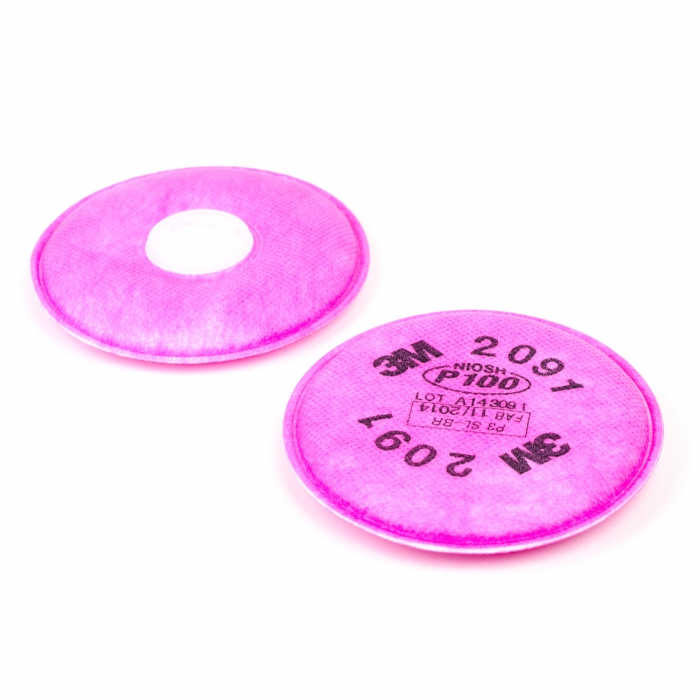 Filtro para Particulas 3m 2091 P100 Hepa Magenta de Polipropileno  image number null