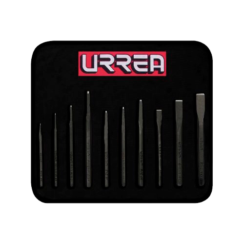 JUEGO URREA NO.2 DE PUNZONES Y CINCELES 10 PIEZAS  image number null