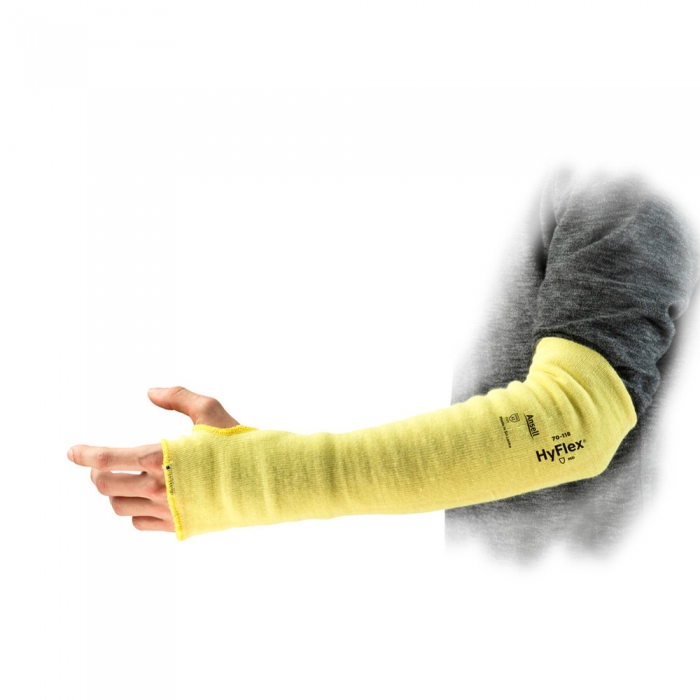 MANGA ANSELL DE KEVLAR 18 IN CVELCRO ORIFICIO EN PULGAR  image number null