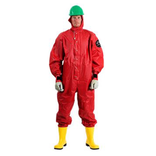 Traje Alphatec 66300 122 Tejido de Poliamida CRecubrimiento de Pvc por Ambas Caras Rojo CCapucha Sellada y Botas Adjuntas T2xl  image number null