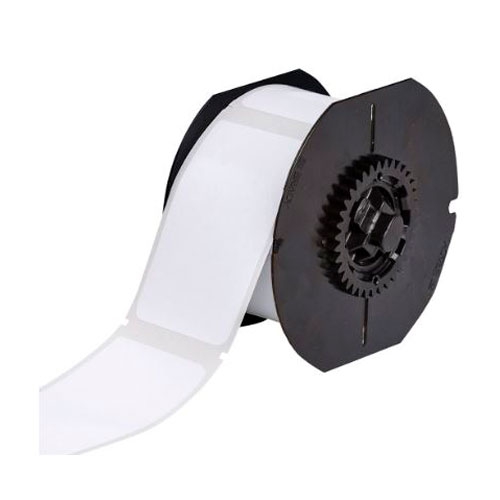 ETIQUETA BRADY PRECORTADAS DE VINIL BLANCO SERIE B30 2.25 IN H X 3.85 IN W ROLLO C250  image number null