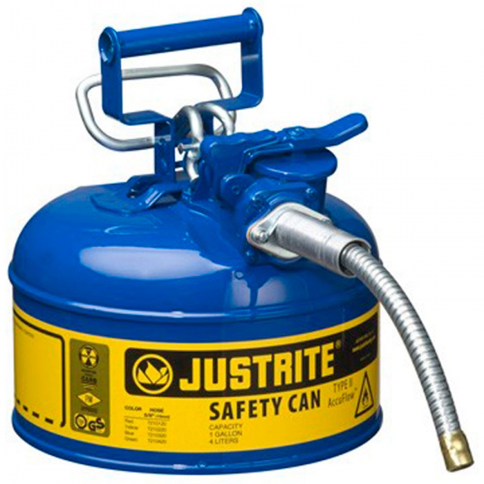 RECIPIENTE DE SEGURIDAD JUSTRITE TIPO II ACCUFLOW 1 GALON 9.5 X 10.5 IN AZUL  image number null