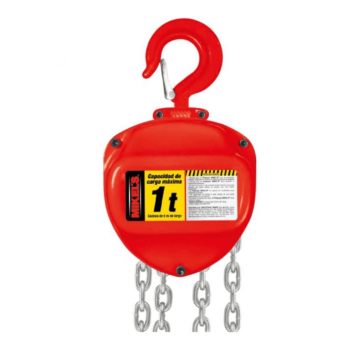 POLIPASTO MIKELS PM16 MANUAL 1 T CADENA 6 MTS  image number null