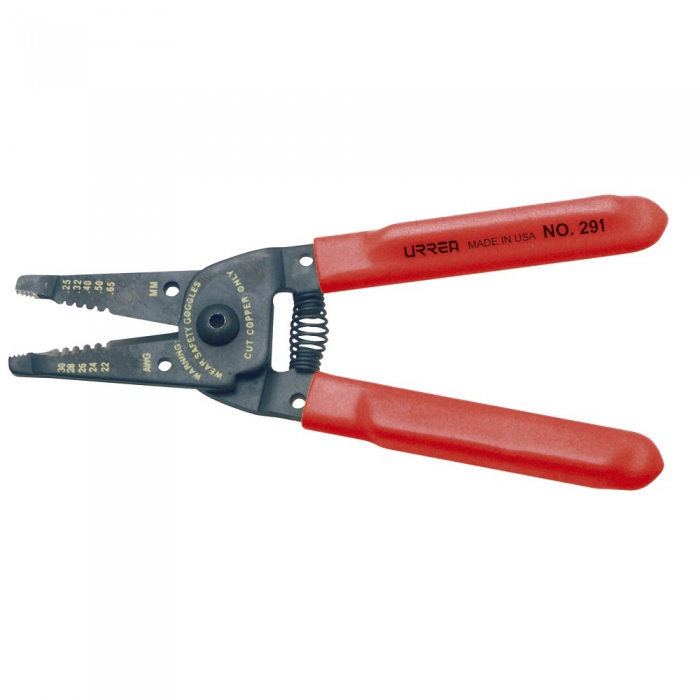 PINZA URREA 291 PELACABLE ALTA PALANCA CAL 1020 AWG DE 6 34 IN  image number null