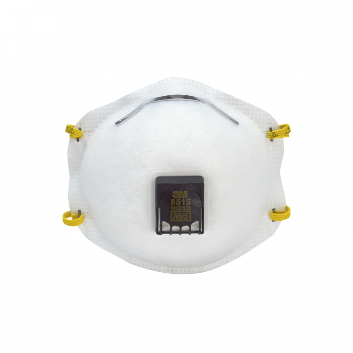 RESPIRADOR 3M 8515 N95 DESECHABLE BLANCO PPARTICULAS DE SOLDADURA CVALVULA  image number null