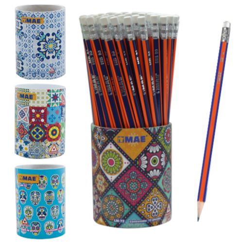 LAPIZ MAE LM72 BL8 DE GRAFITO NO. 2 HB BLISTER CON 8 PIEZAS  image number null