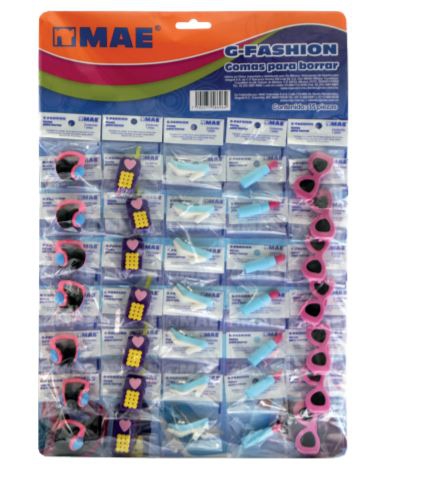 GOMAS MAE GFASHION PARA BORRAR ACCESORIOS CON 35 PZAS  image number null