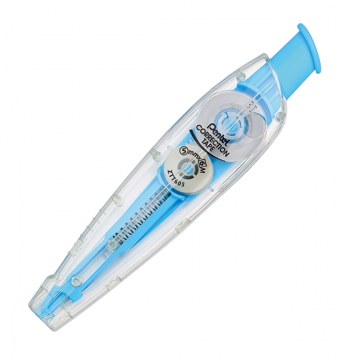 CORRECTOR PENTEL ZTT605SWE EN CINTA AZUL PASTEL C24 PZAS  image number null