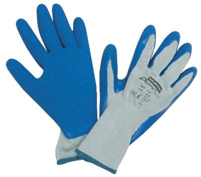 GUANTE NORTH NF14 DE ALGODON/POLIESTER AZUL C/RECUBRIMIENTO DE LATEX CAL 10 T-8  image number null