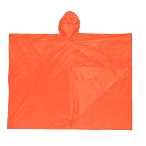 IMPERMEABLE MCR DE PVC NARANJA CCAPUCHA INTEGRADA UNITALLA  image number null