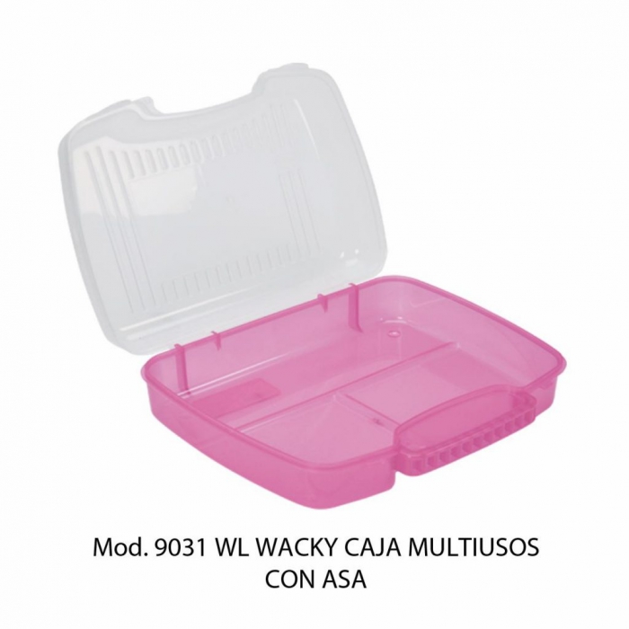 ORGANIZADOR SABLON 9031WL CAJA MULTIUSOS CASA SDIVISIONES ROSA AMARILLO AZUL  AZUL CLARO  MORADO  ROJO  HUMO  image number null