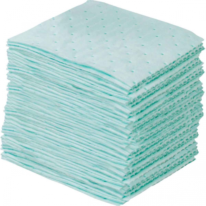 TOALLA ABSORBENTE BRADY SRPH100 UNIVERSAL DE POLIPROPILENO VERDE 7.5 IN X 10 IN 5.5 GAL CAJA C100 PZAS  image number null
